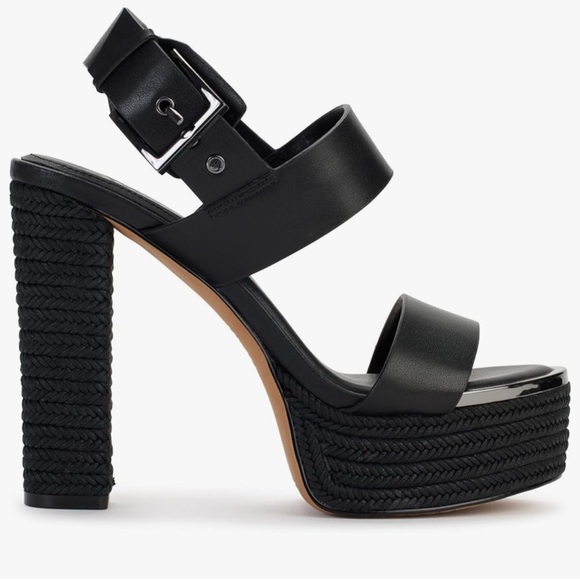 NEW Women's Everyday Yadira-Platform High Heeled Open Toe Sandal Black Size 10 - Picture 3 of 12
